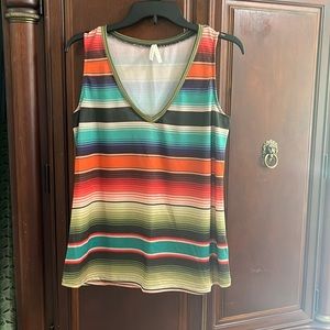 Roper Tank Top Multi colored